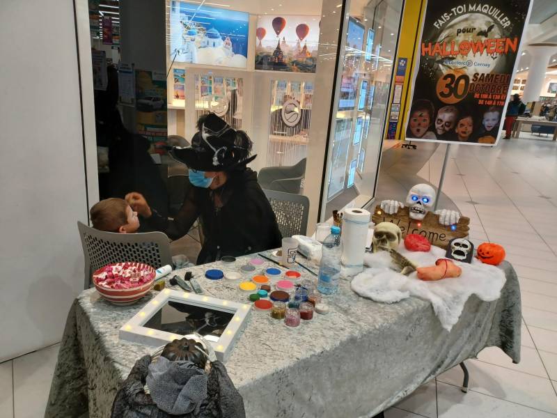 Animations pour Halloween au centre commercial pour E.Leclerc