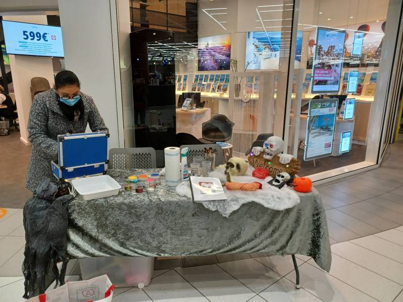 Animations pour Halloween au centre commercial pour E.Leclerc